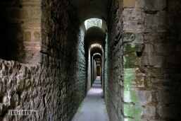 Römische Gewölbe Originale römische Gewölbe und Mauerwerke, unter den Kaiserthermen, Trier 2023