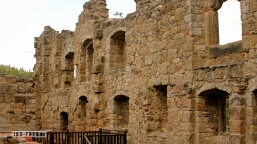 Historische Gebäudewand Ruine Kloster Oybin