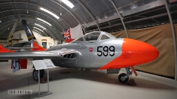 JetJournal Foto der Woche 30-2024 WZ550 Royal Air Force, de Havilland DH115 Vampire T11, Malta Aviation Museum, TaQuali 2024